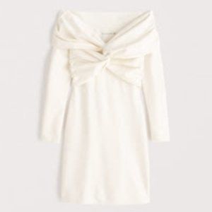 Abercrombie off the shoulder twist front mini dress